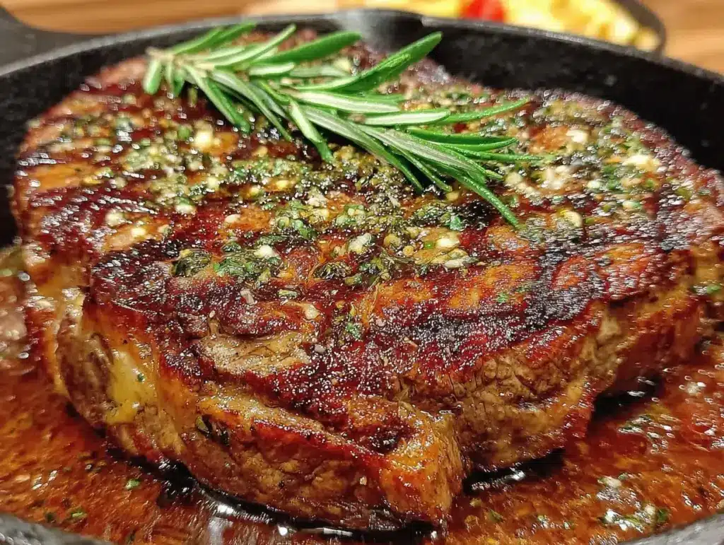 campfire cast iron cowboy steak - featured image
