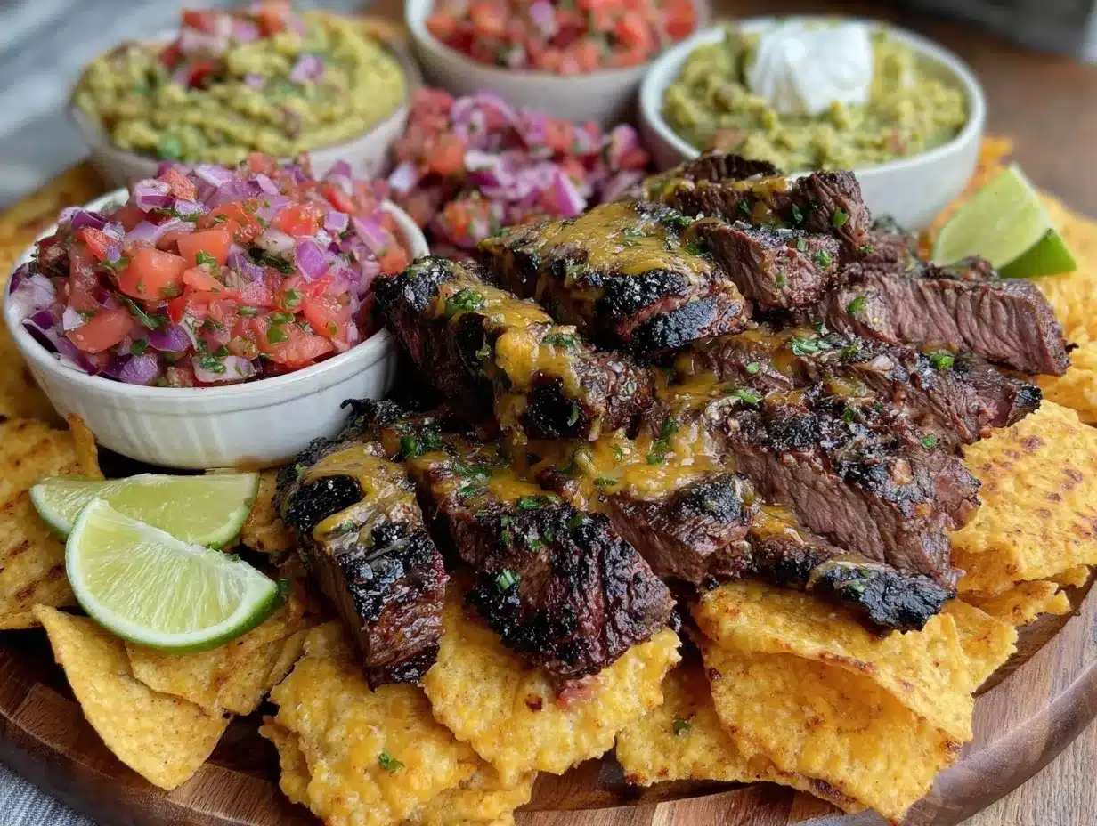 carne asada nacho bar preparation steps