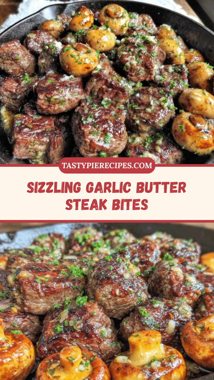 cast iron garlic butter steak bites recipe