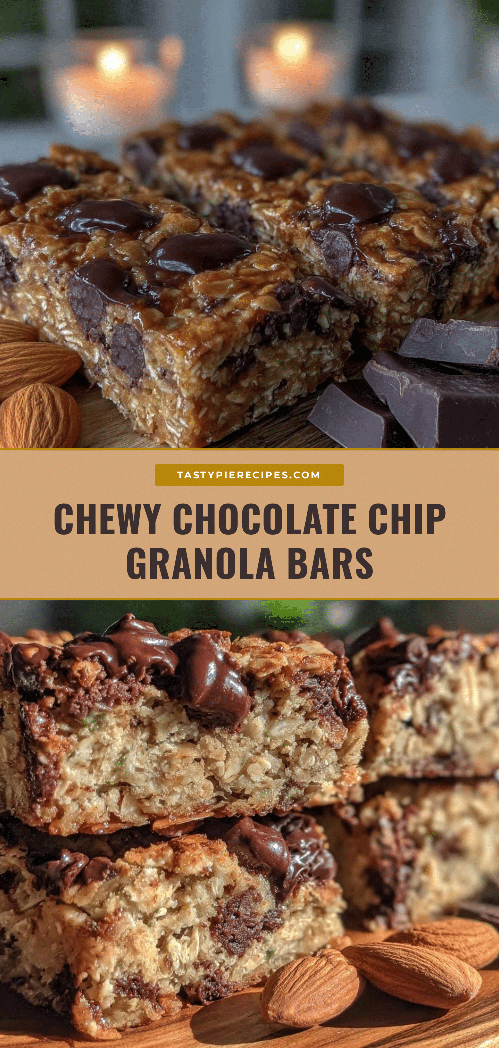 chewy chocolate chip granola bars recipe