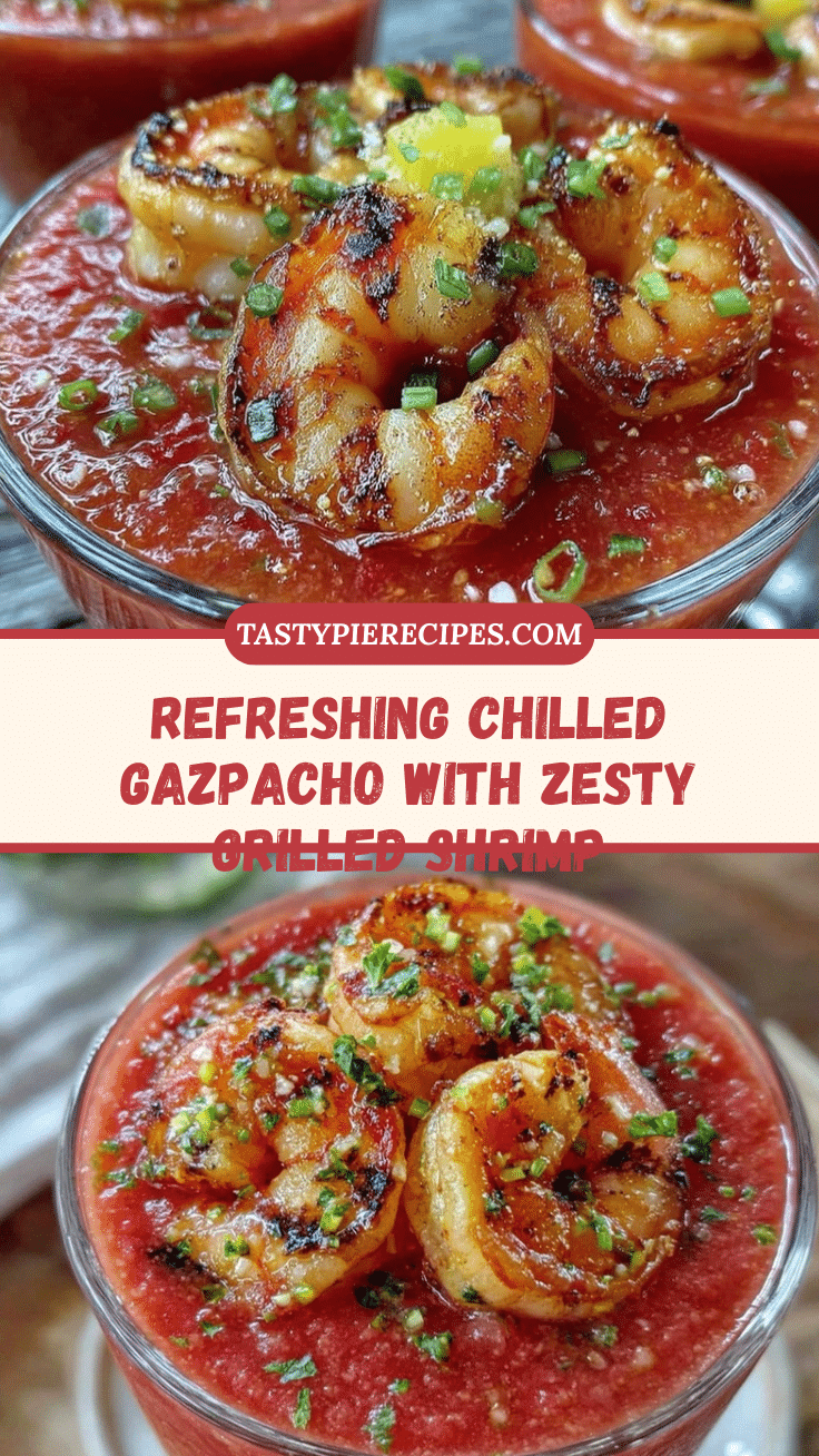 chilled gazpacho with grilled shrimp recipe