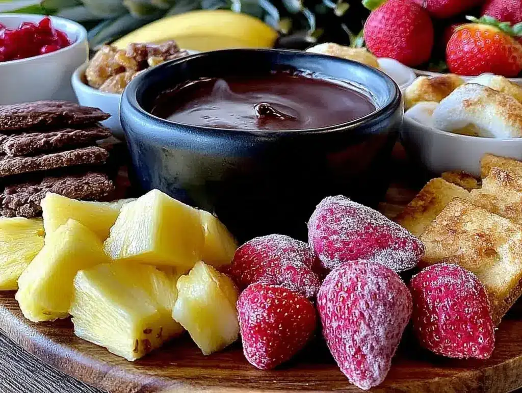 chocolate fondue bar - featured image