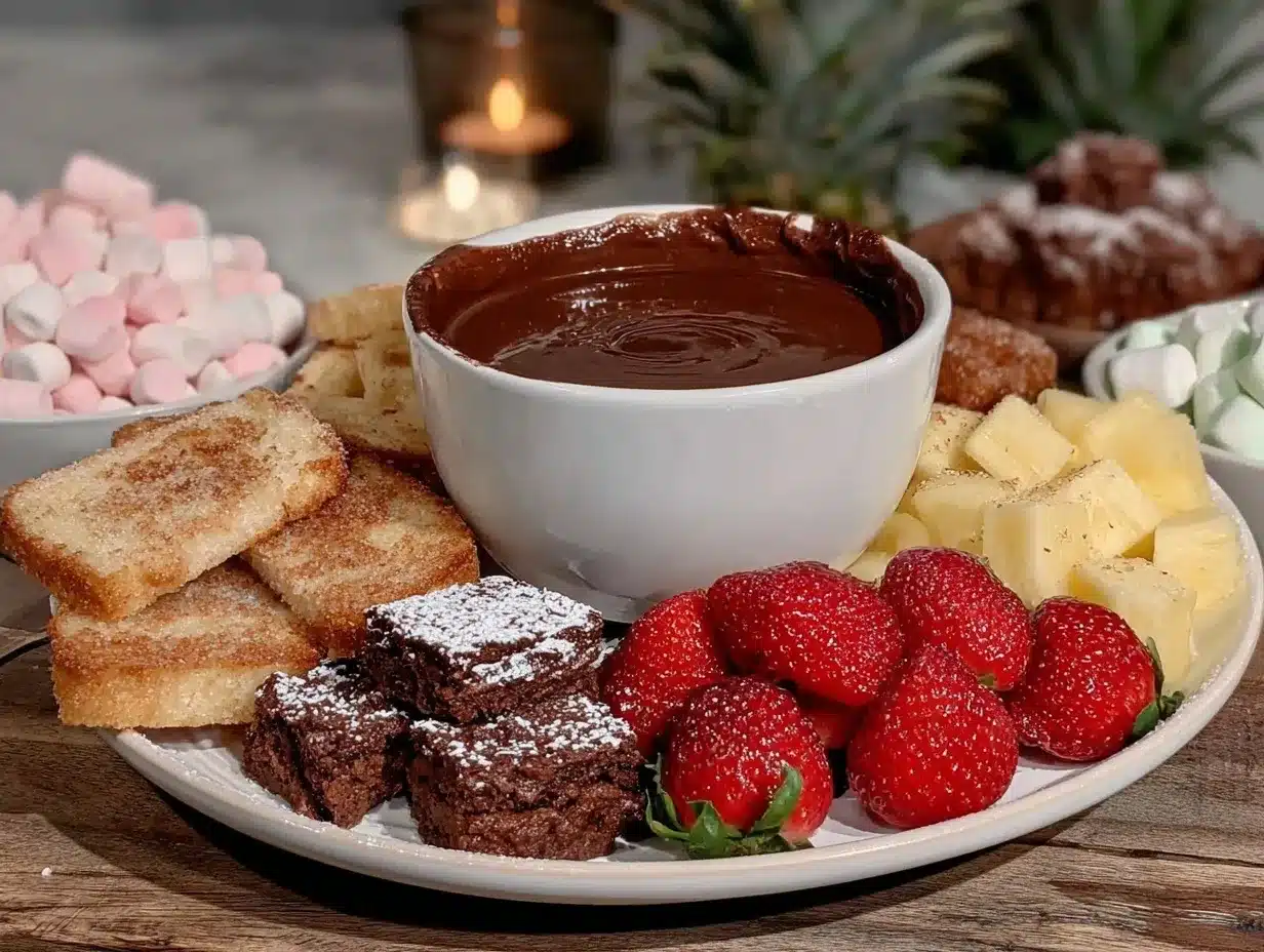 chocolate fondue bar preparation steps