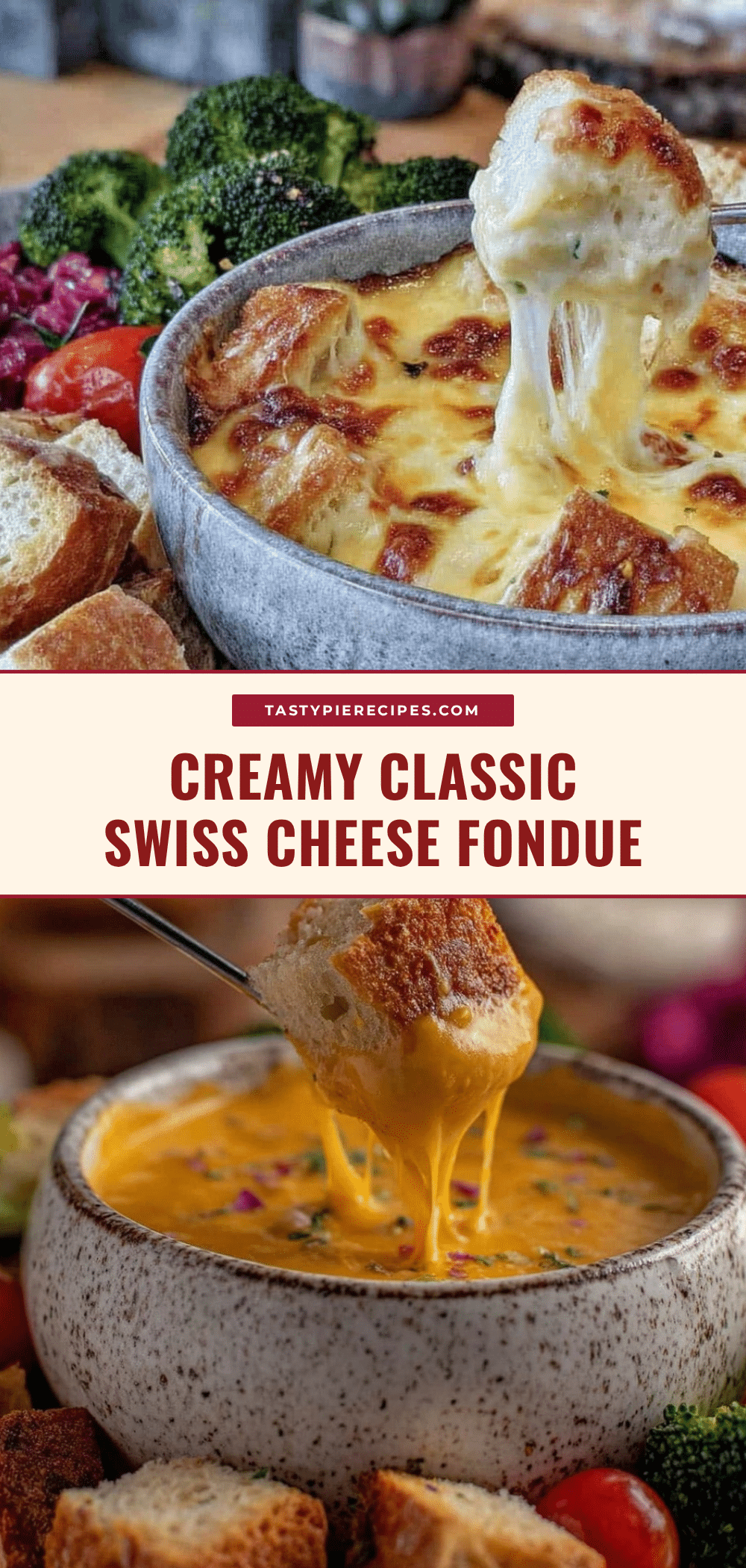 classic Swiss cheese fondue recipe