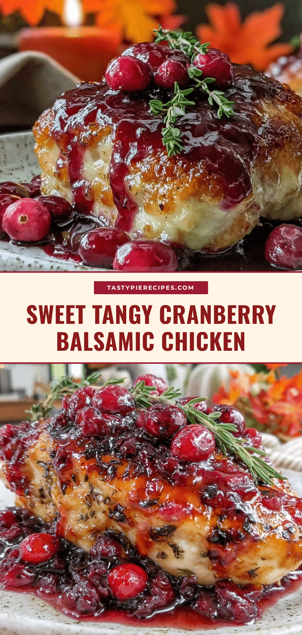 cranberry balsamic glazed chicken recipe