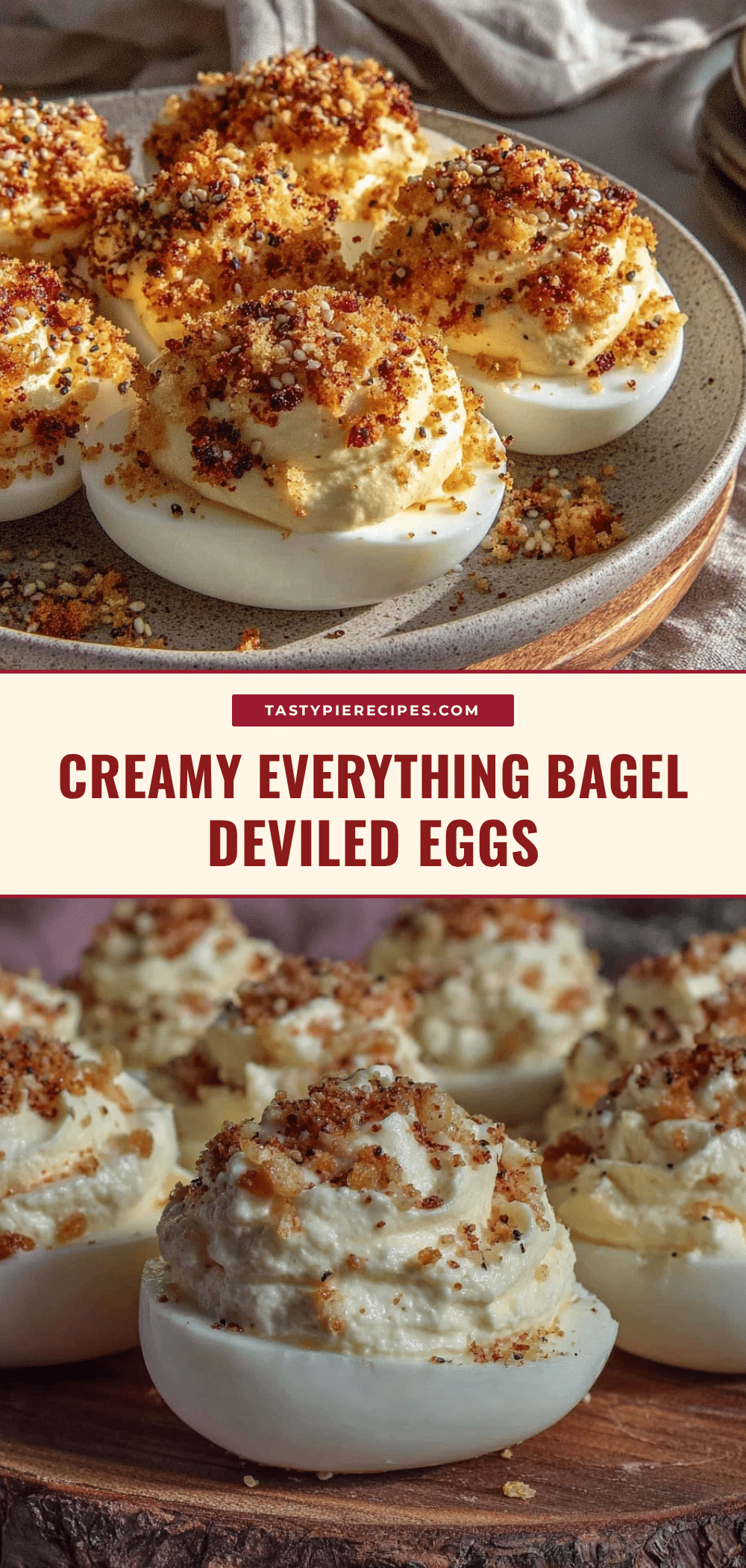 creamy everything bagel deviled eggs recipe