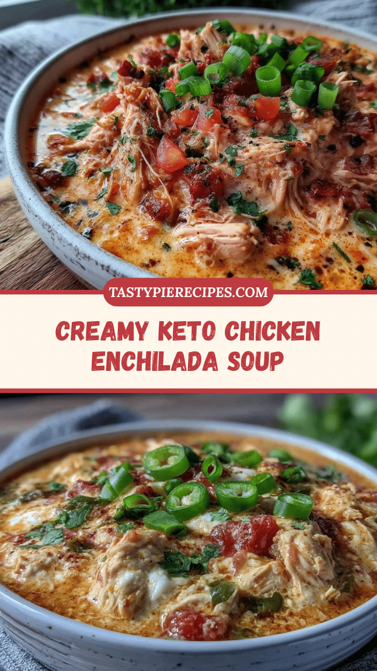 creamy keto chicken enchilada soup recipe