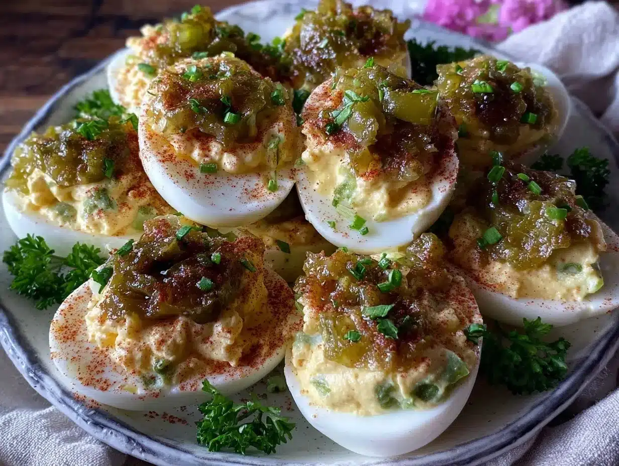 creamy southern-style deviled eggs preparation steps