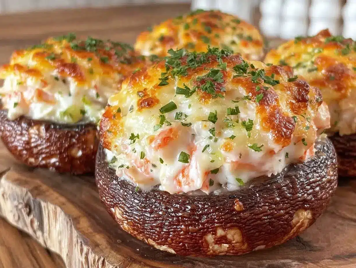 creamy stuffed portobello mushrooms preparation steps
