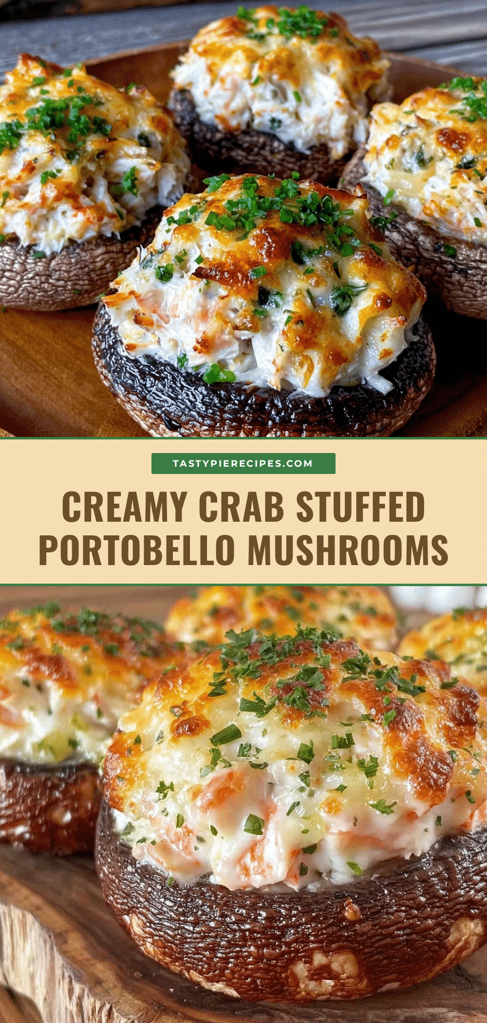 creamy stuffed portobello mushrooms recipe
