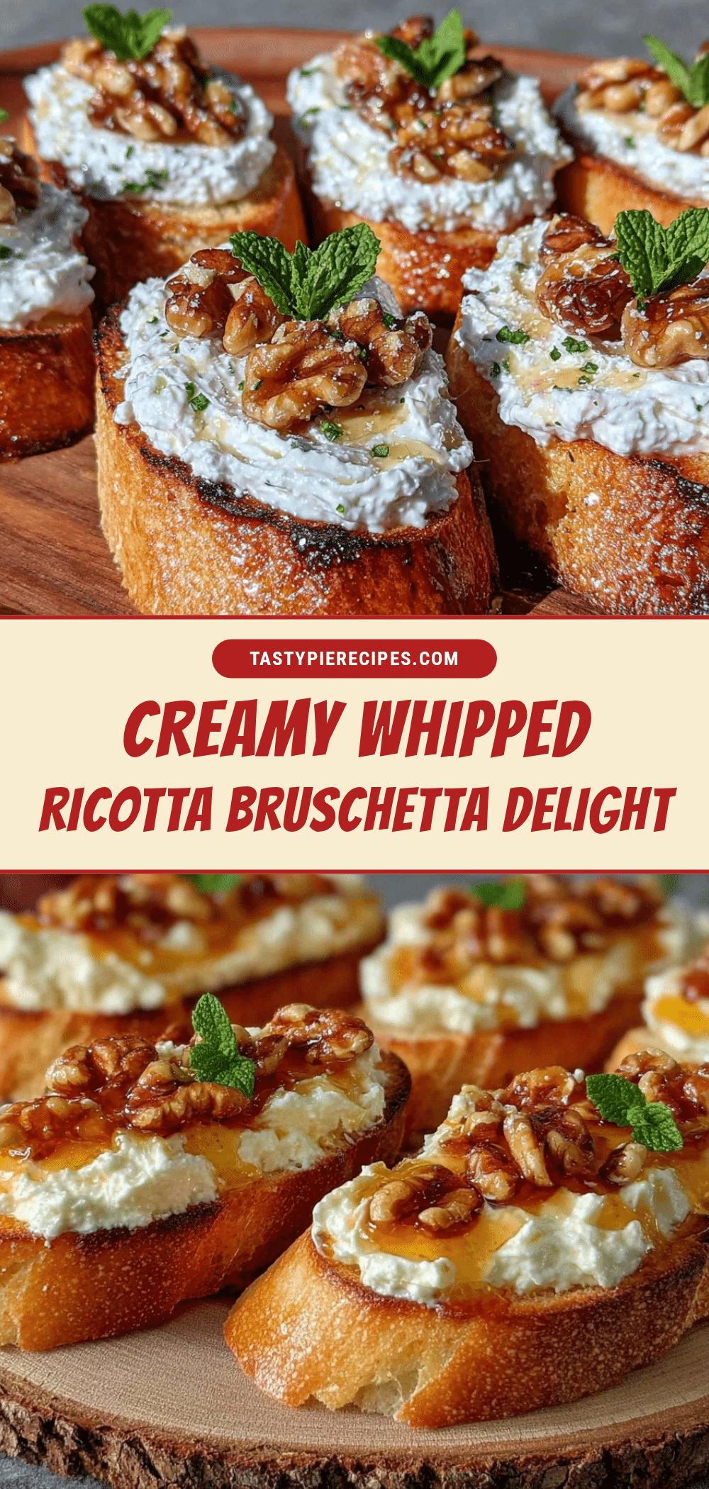 creamy whipped ricotta bruschetta recipe