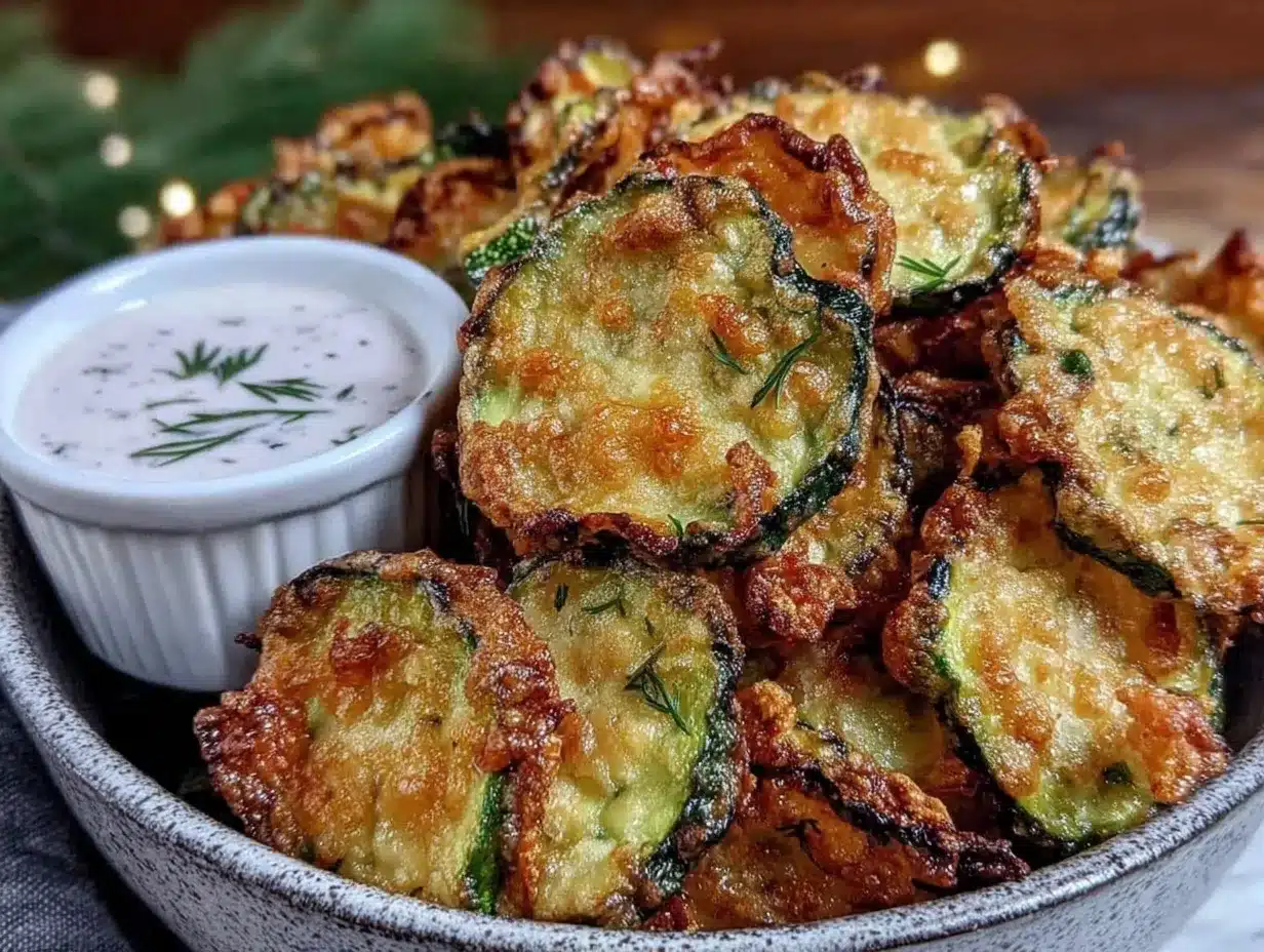 crispy air fryer zucchini chips preparation steps