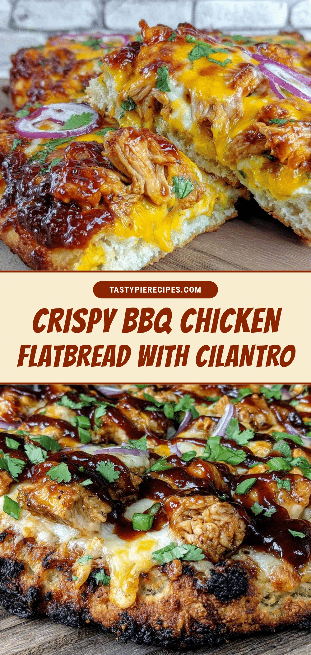 crispy BBQ chicken flatbread recipe