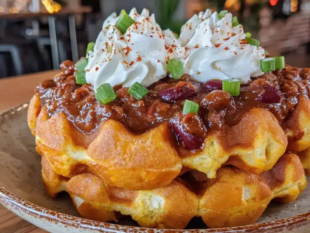 crispy cornbread waffles - featured image