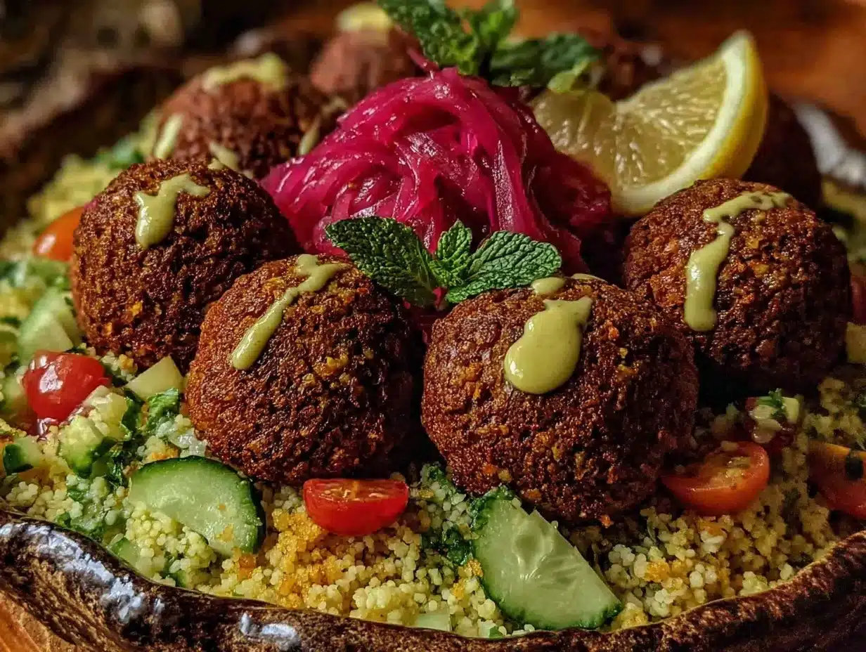 crispy mediterranean falafel bowl preparation steps
