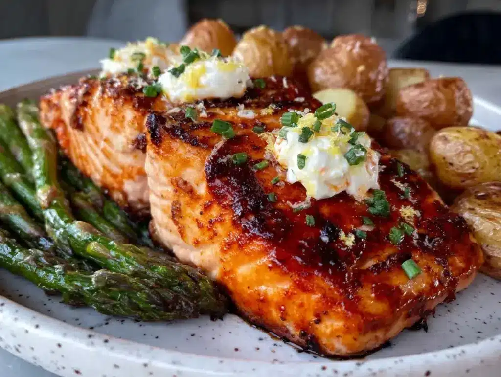 crispy pan-seared salmon - featured image