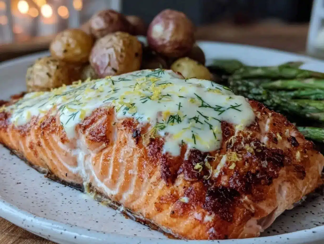 crispy pan-seared salmon preparation steps