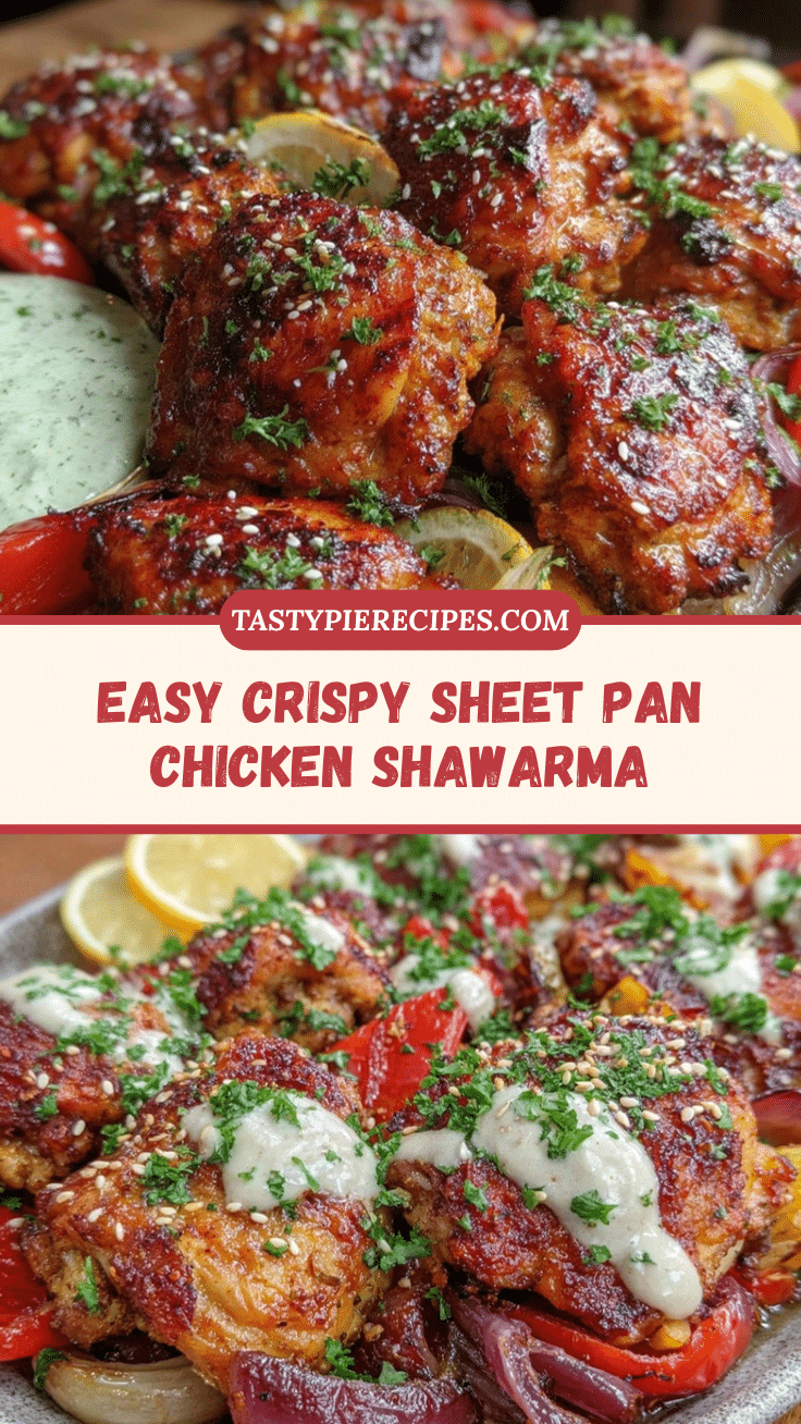 crispy sheet pan chicken shawarma recipe