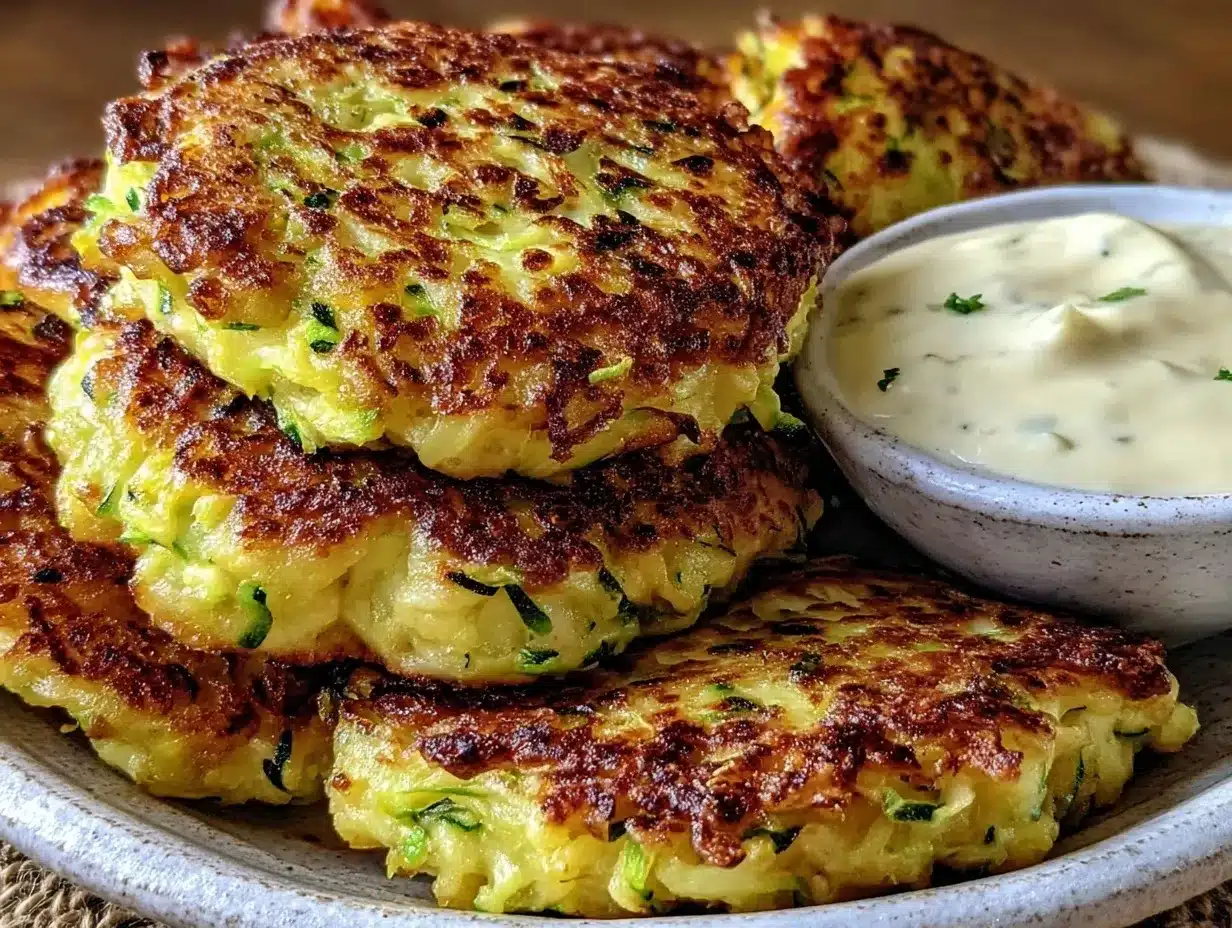 crispy zucchini fritters preparation steps