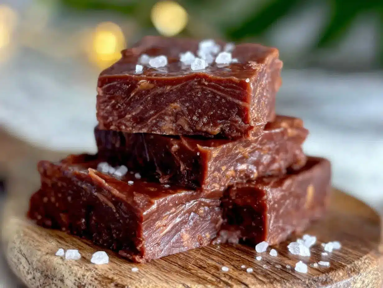 easy creamy 3-ingredient microwave fudge preparation steps