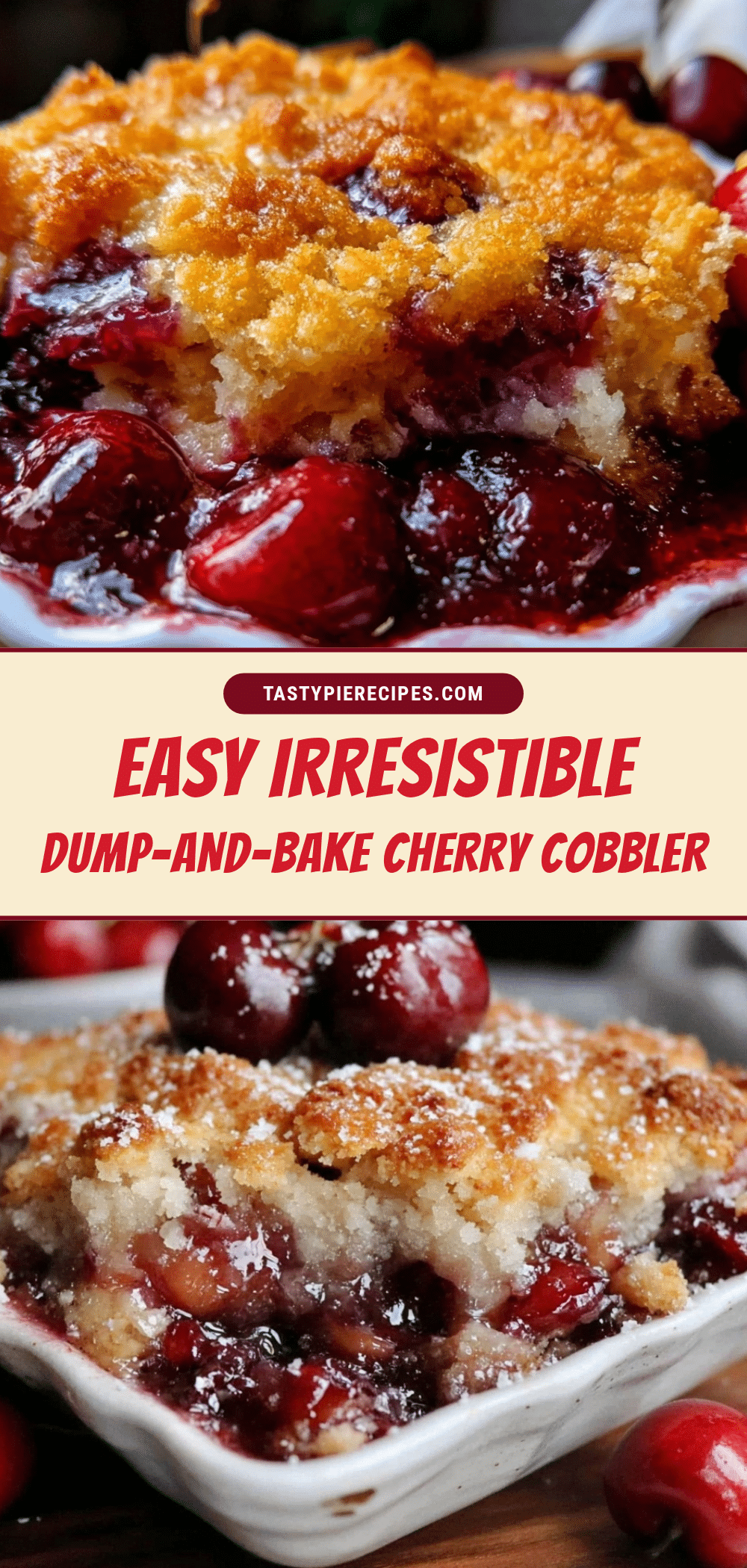 easy dump-and-bake cherry cobbler recipe