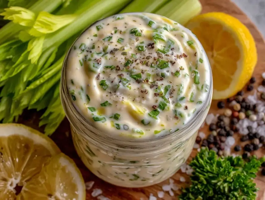 easy homemade ranch dressing - featured image