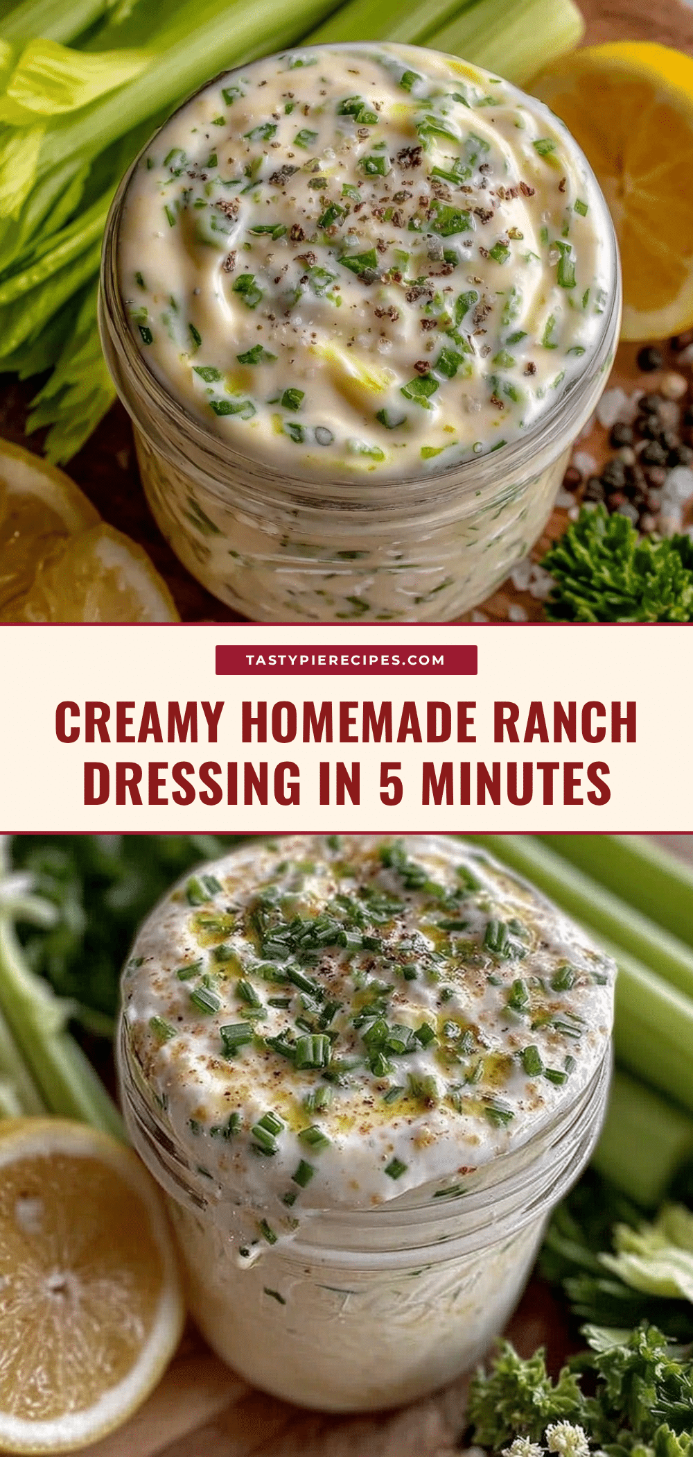 easy homemade ranch dressing recipe