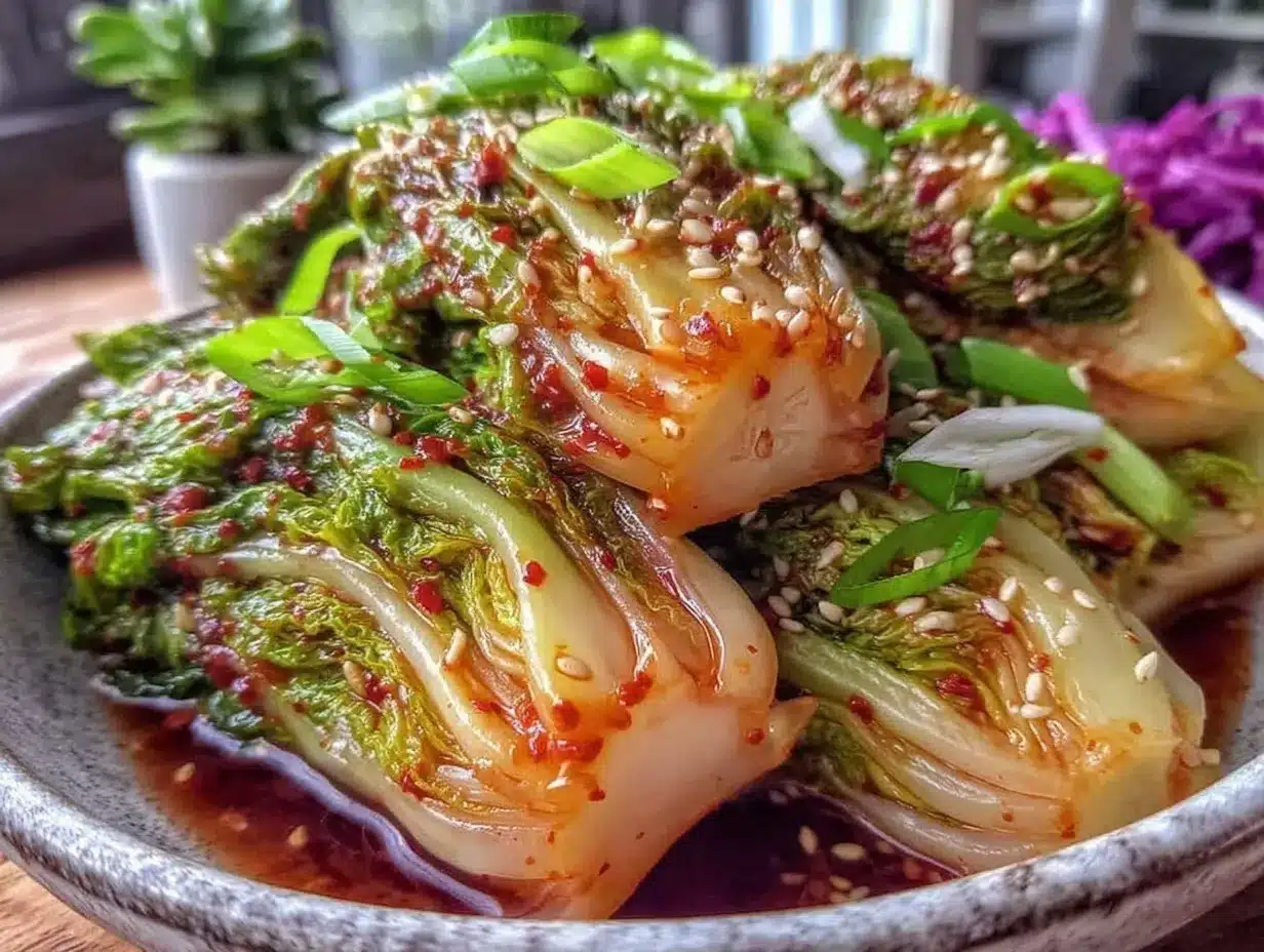 easy quick kimchi preparation steps