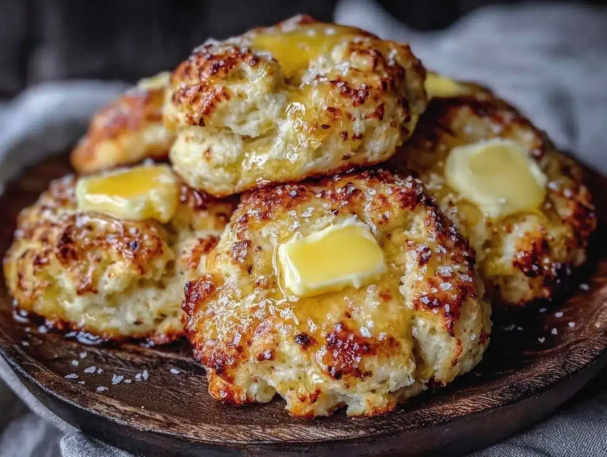 fluffy drop biscuits with honey butter preparation steps