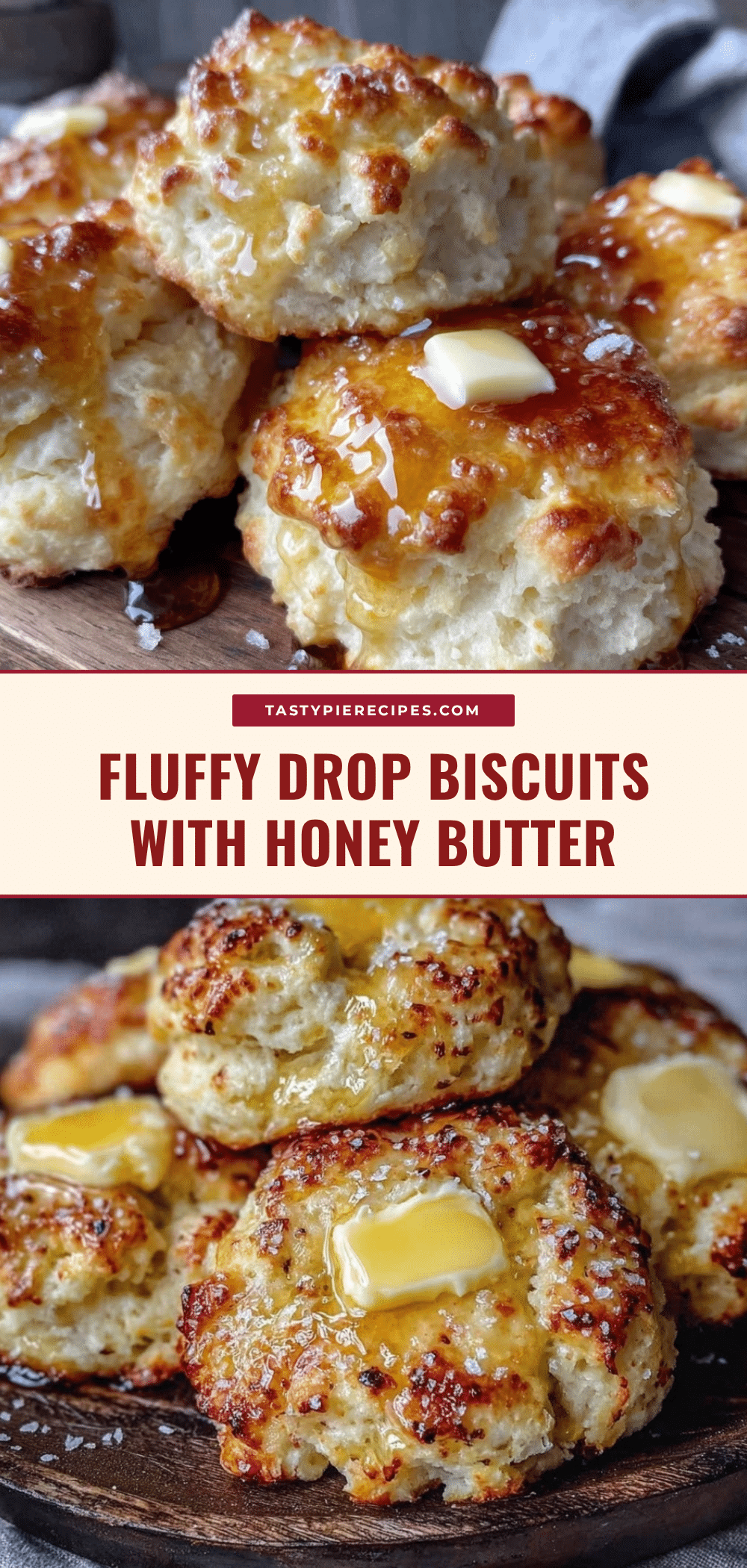 fluffy drop biscuits with honey butter recipe
