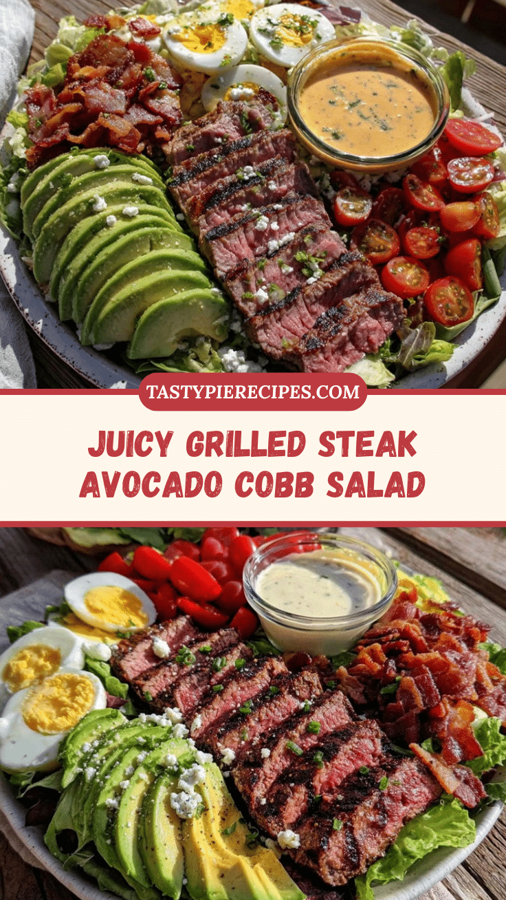 fresh grilled steak and avocado cobb salad recipe