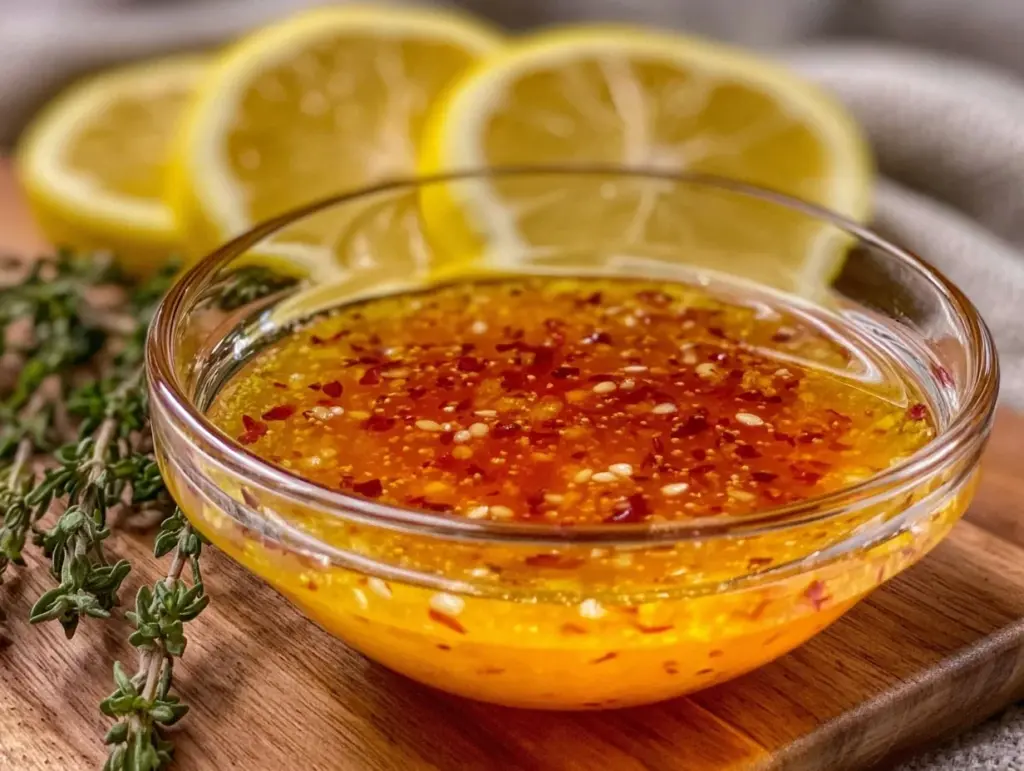fresh lemon vinaigrette dressing - featured image