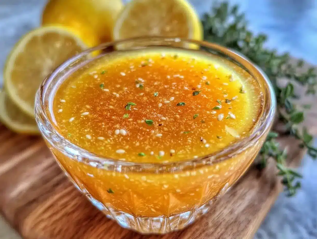 fresh lemon vinaigrette dressing preparation steps