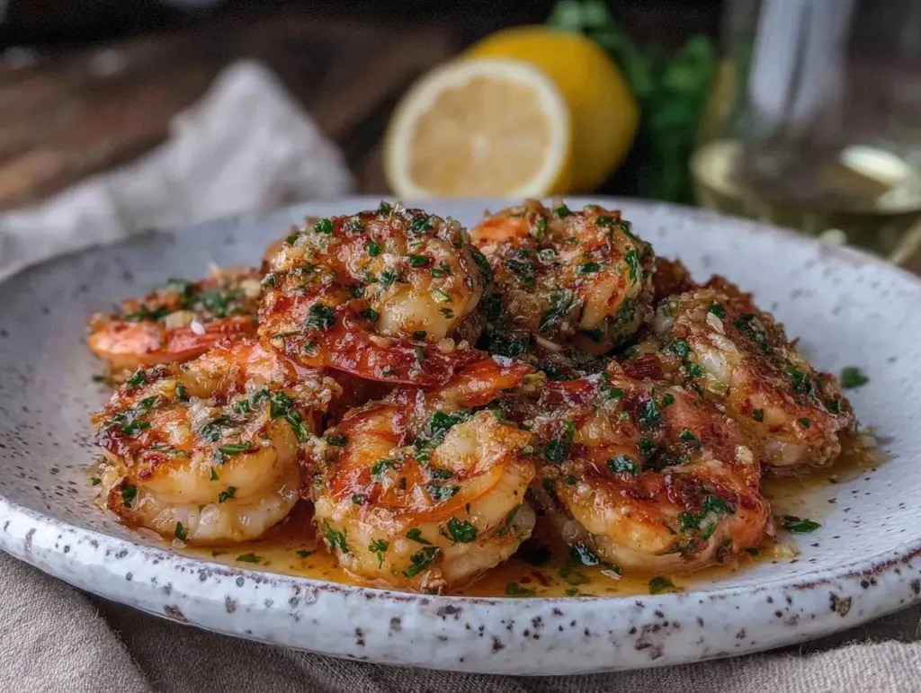 garlic butter shrimp scampi recipe - featured image
