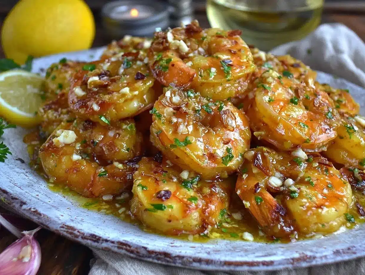 garlic butter shrimp scampi recipe preparation steps