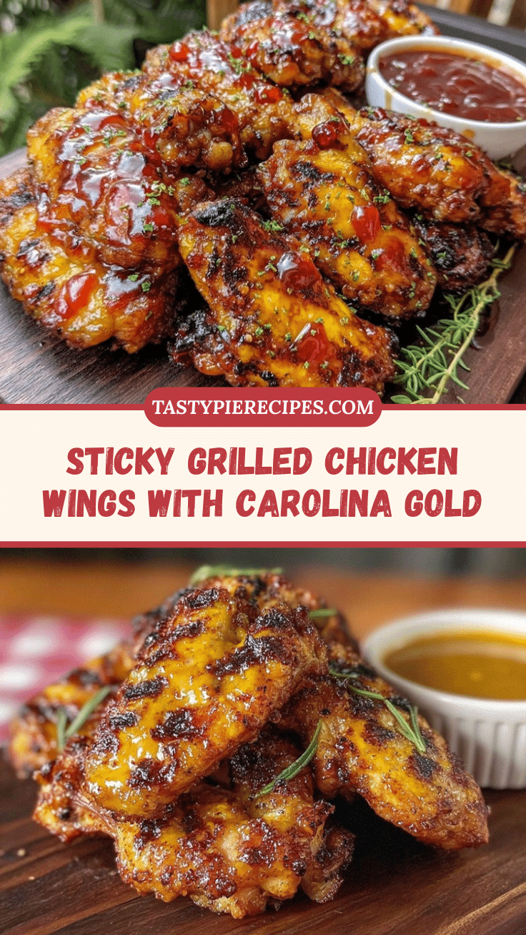 grilled chicken wings carolina gold bbq sauce recipe