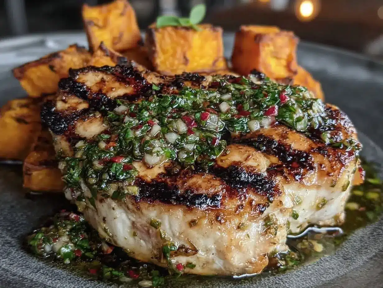 grilled chimichurri chicken preparation steps