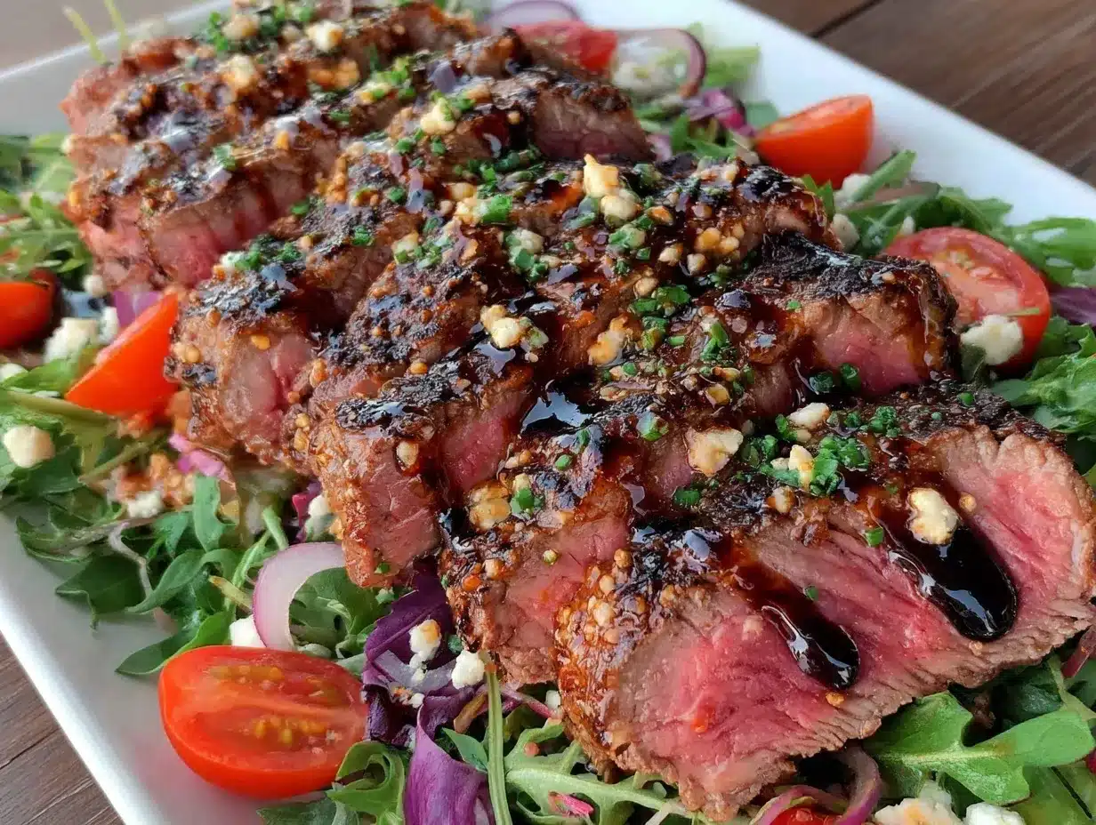 grilled steak salad recipe preparation steps