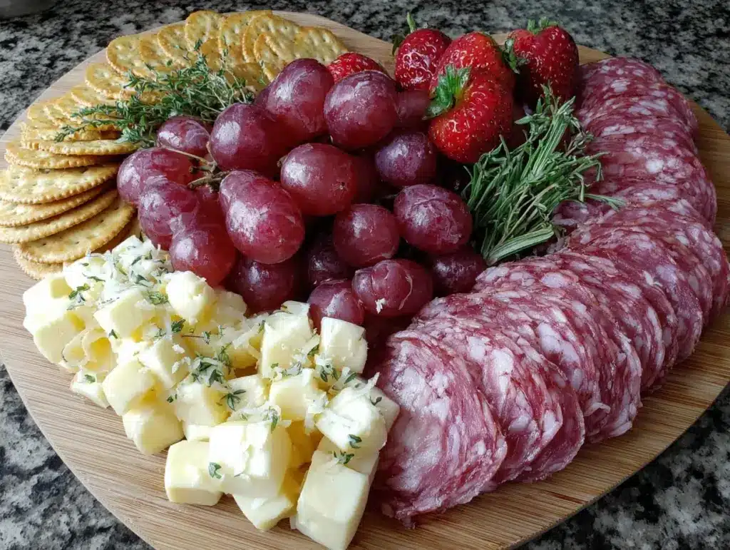 heart-shaped charcuterie board - featured image