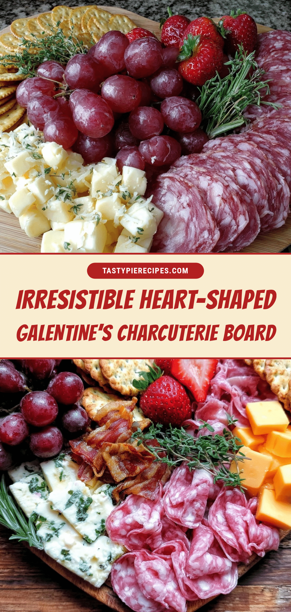 heart-shaped charcuterie board recipe