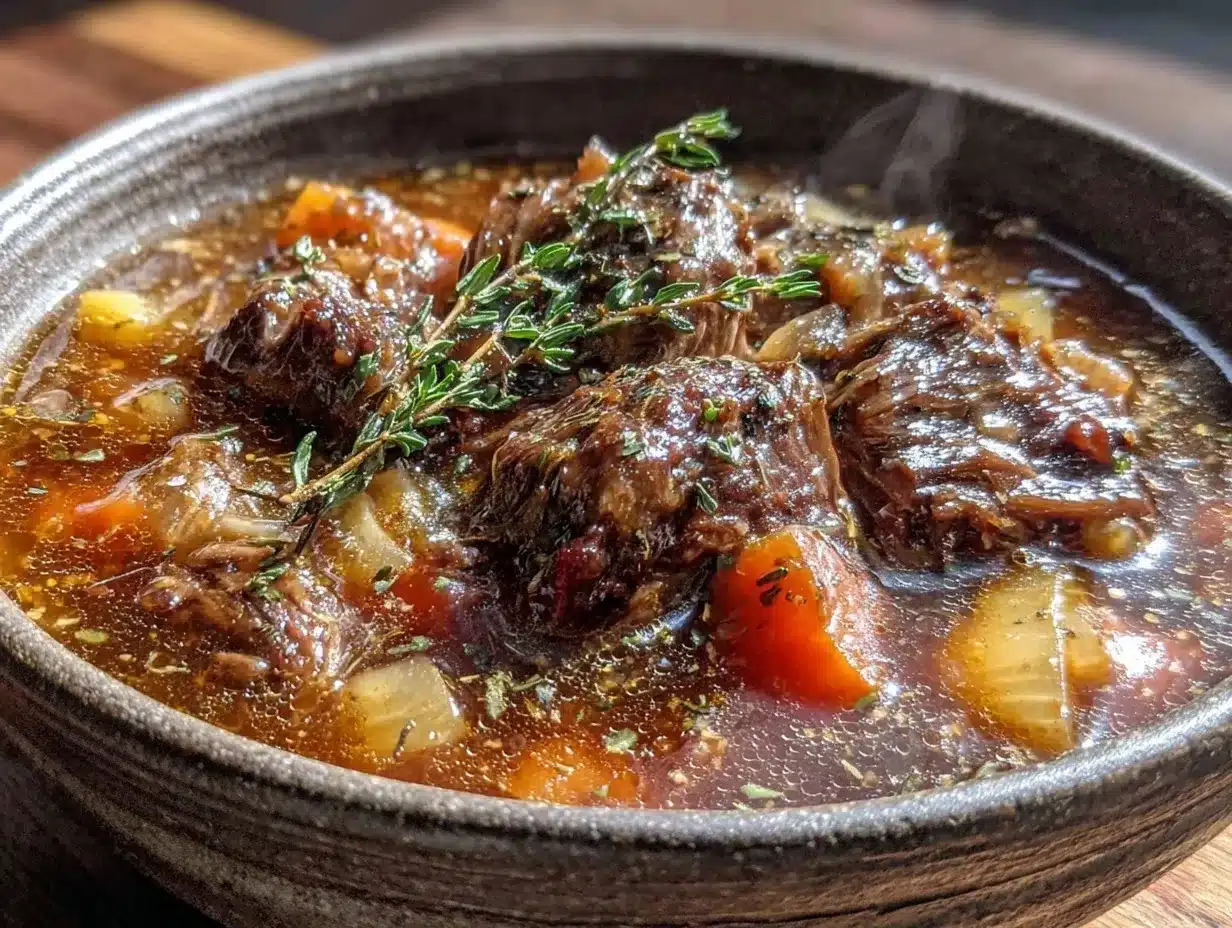 hearty beef and vegetable bone broth soup preparation steps