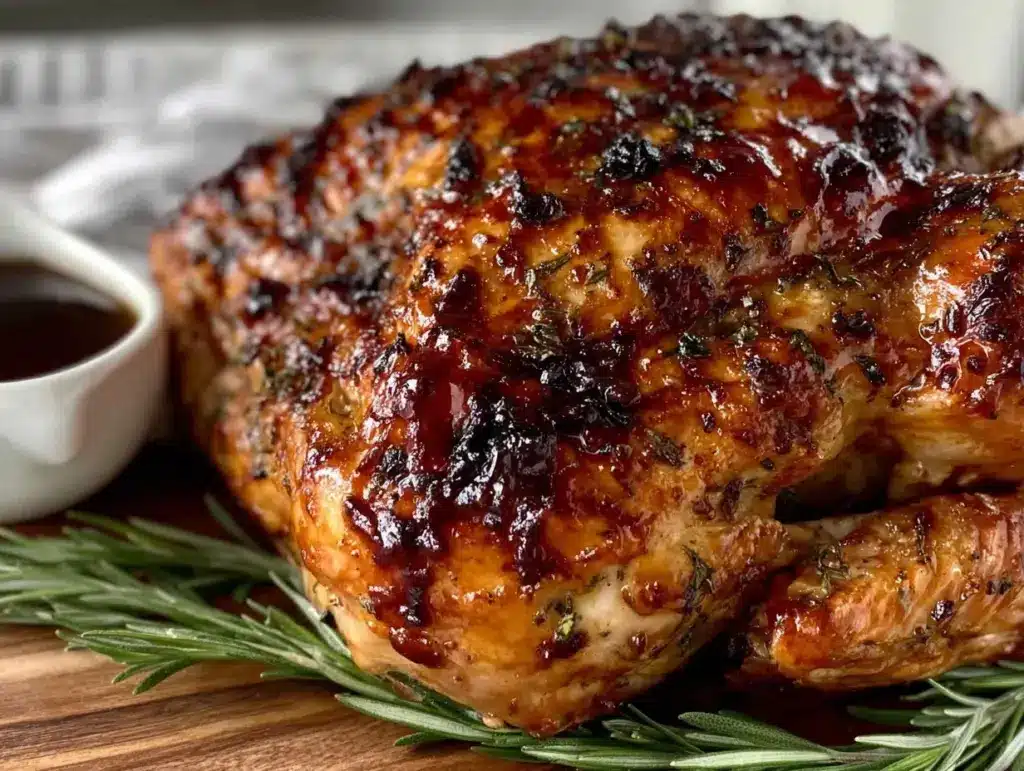 herb-brined roast turkey - featured image