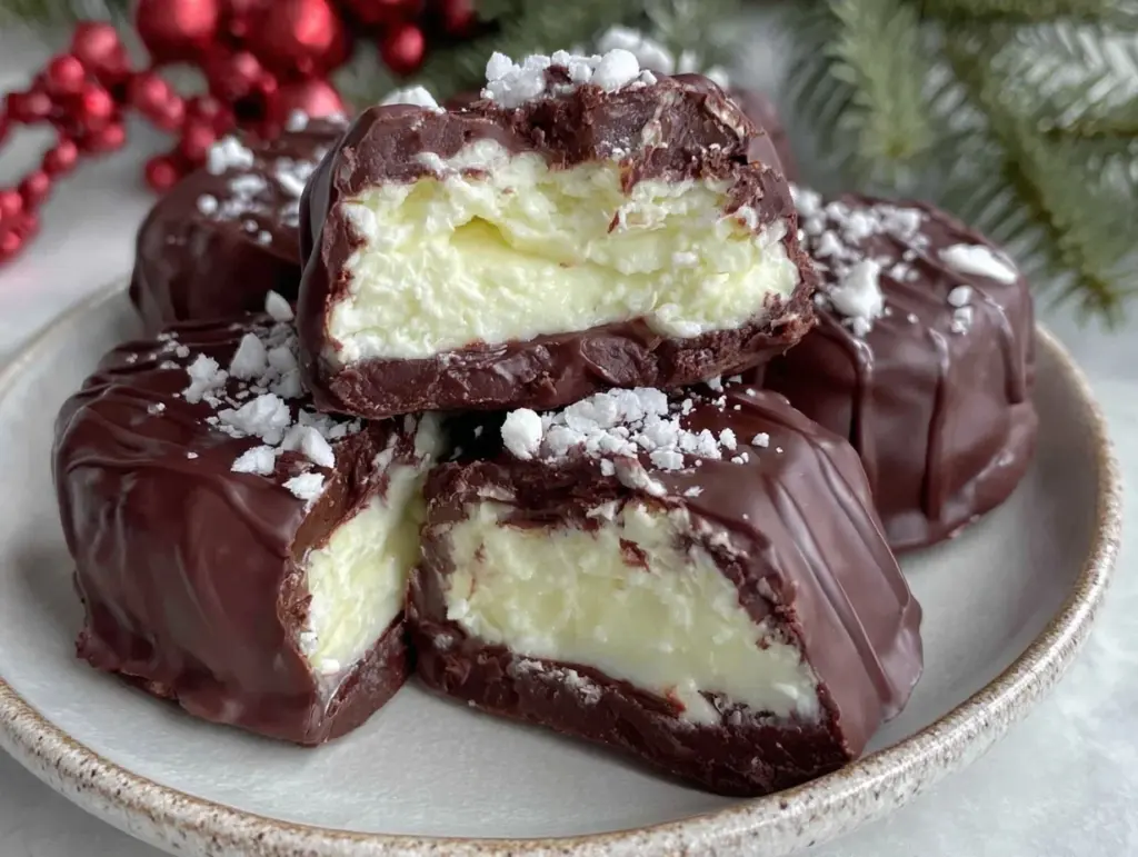 homemade peppermint patties - featured image