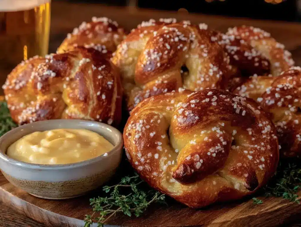 homemade soft pretzels recipe - featured image