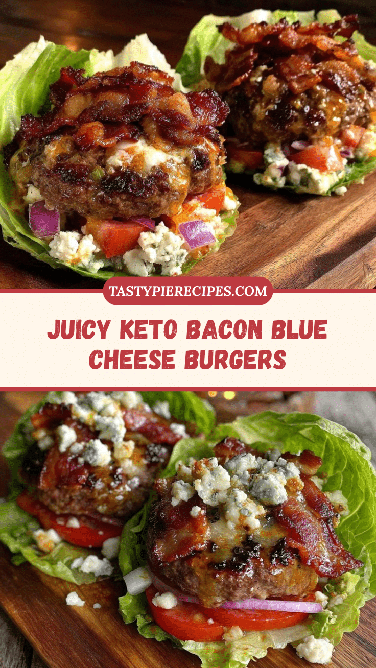keto bacon blue cheese burger lettuce wraps recipe