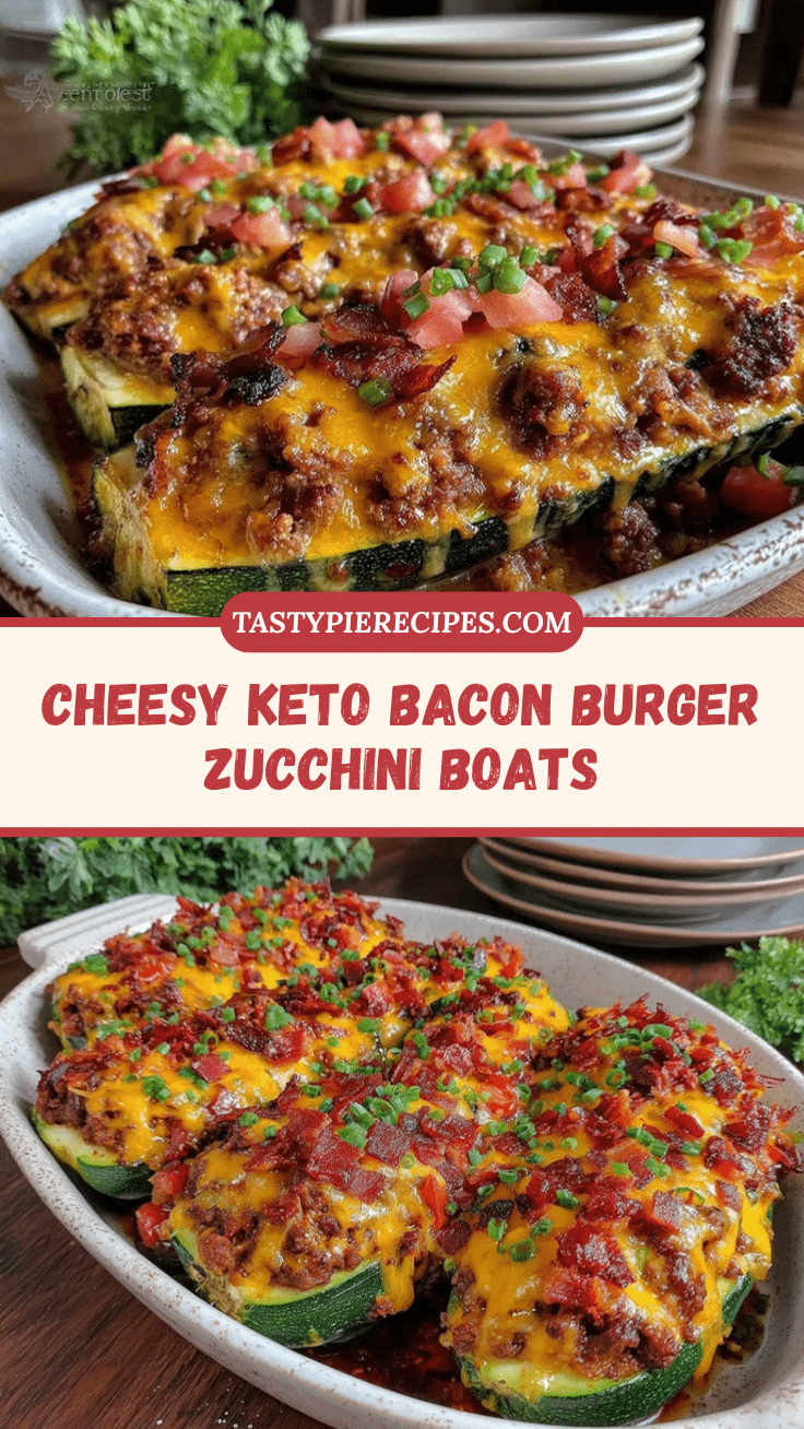 keto bacon cheeseburger stuffed zucchini boats recipe