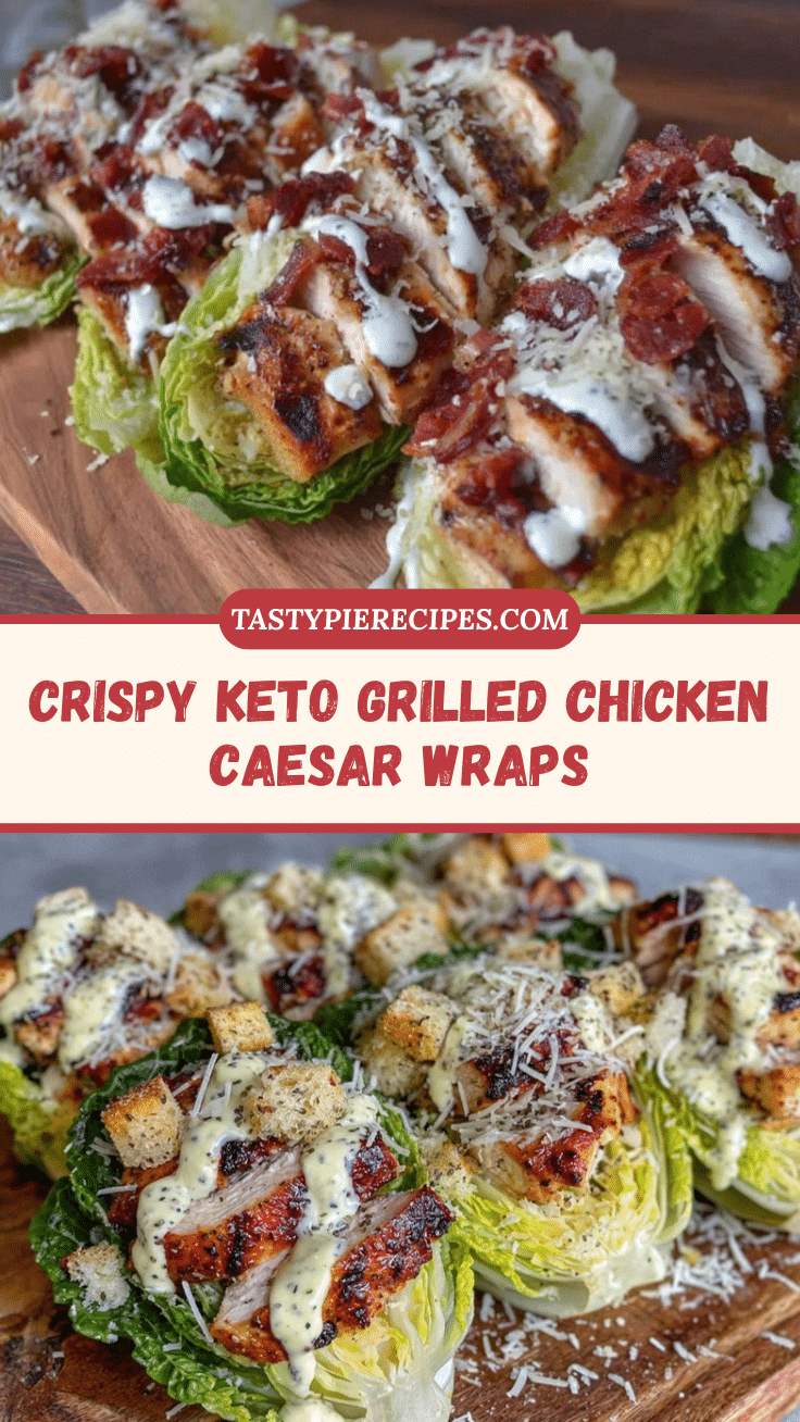 keto grilled chicken Caesar lettuce wraps recipe