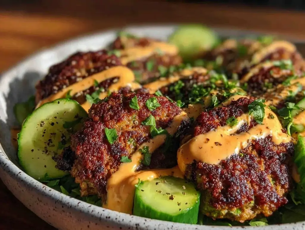 keto smash burger bowl - featured image