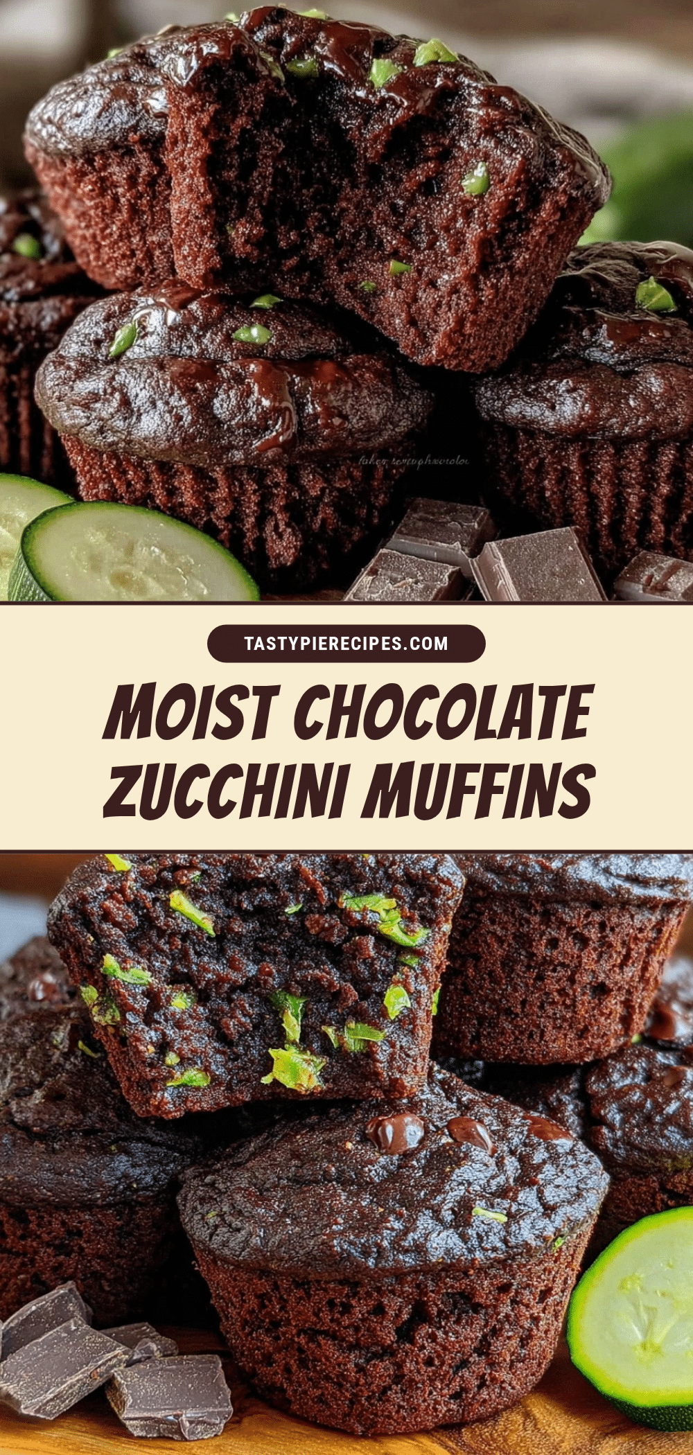 moist chocolate zucchini muffins recipe