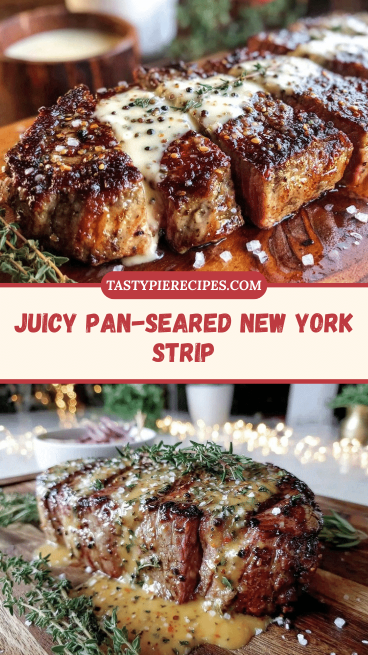 pan-seared New York strip recipe